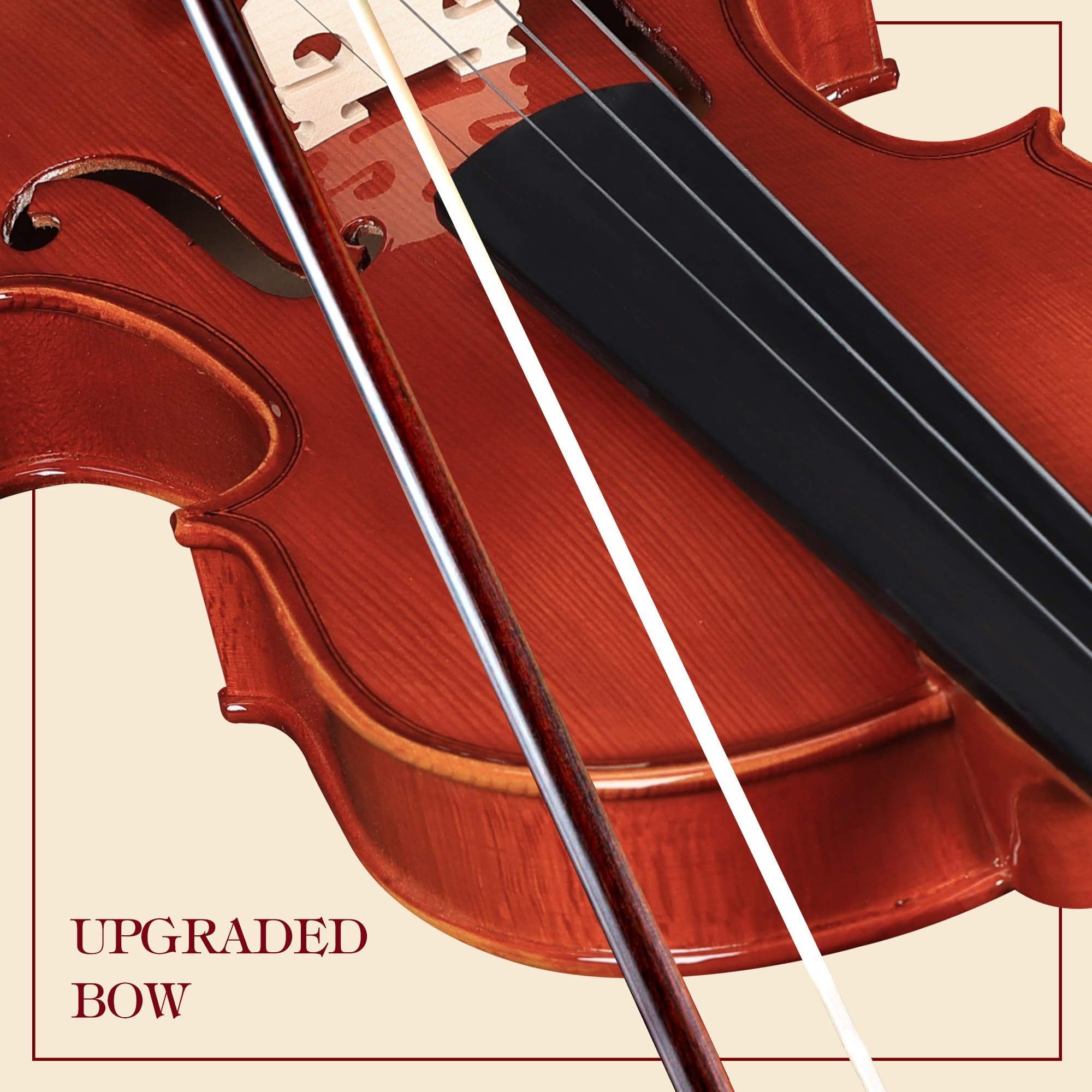 Amazon.com: Aileen 4/4 Violin Set, Full Size Solidwood Fiddle for